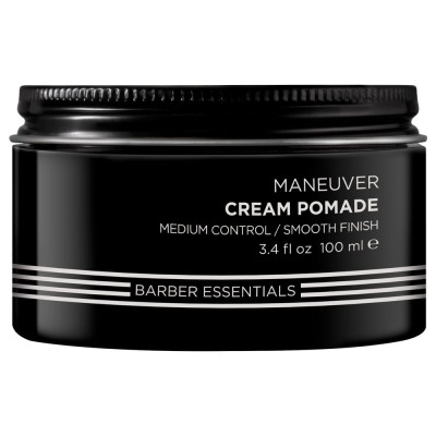 Redken Brews Maneuver Cream Pomade, Wygładzająca Pomada do Włosów o Średnim Utrwaleniu, 100ml