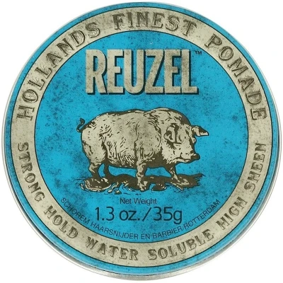 Reuzel Strong Hold High Blue Water Soluble Wodna Pomada O Wysokim Połysku i Mocnym Chwycie 35g