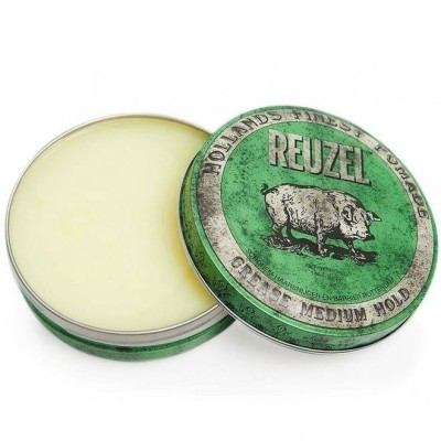Reuzel Green Grease Medium Hold Pig Woskowa Pomada O Wysokim Połysku i Średnim Chwycie 113g