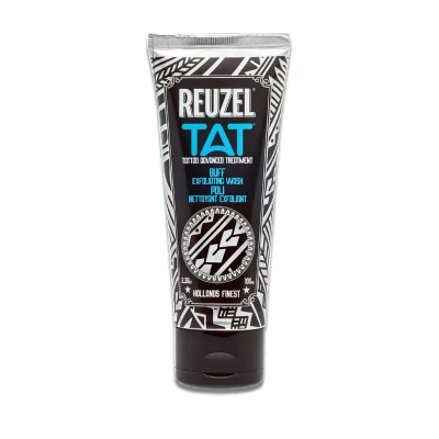 Reuzel TAT Buff Exfoliating Wash, Peelingujący Żel do Tatuażu, 100ml