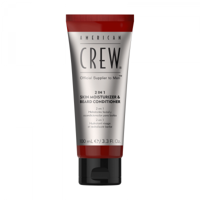 American Crew 2-in-1 Skin Moisturizer Beard Conditioner - Odżywczy krem do twarzy i brody, 100ml