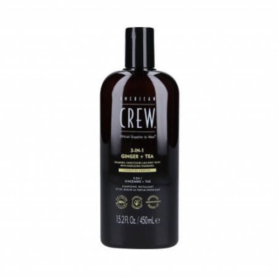 American Crew 3-in-1 Szampon, Żel Pod Prysznic i Odżywka w Jednym GINGER+ TEA, 450ml