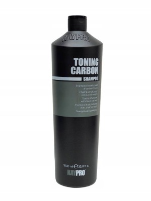 Kaypro Toning Carbon Shampoo, Szampon Regeneracyjno-nawilżający, Neutralizuje Żółte Refleksy, 1000ml