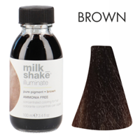 MILK SHAKE Illuminate Pure Pigment Brown, Brązowy Pigment Bez  Amoniaku z Keratyną 100ml