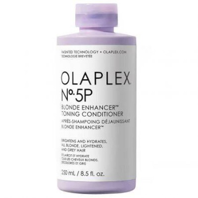 Olaplex No. 5P Blonde Toning, Fioletowa Odżywka Odbudowująca do Wszystkich Rodzajów Włosów, Niweluje Żółte Refleksy, 250ml
