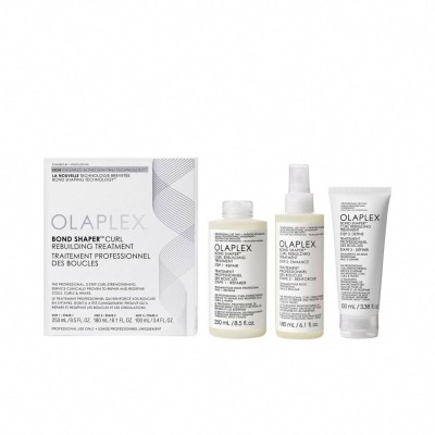 Olaplex Bond Shaper Curl Rebuilding Treatment, 3 Etapowy Zabieg do Włosów Kręconych, Wzmacnia i Definiuje Skręt