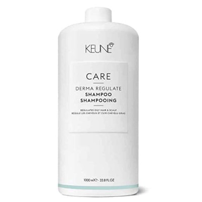 Keune Care Derma Regulate Shampoo Anti-Grease, Szampon Oczyszczający do Włosów Przetłuszczających Się, 1000ml