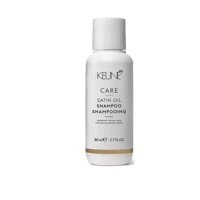 Keune Care Satin Oil Shampoo - Szampon do Włosów Suchych i Matowych, 80ml