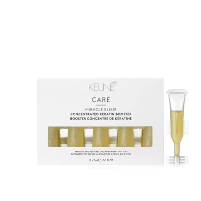 Keune Care Miracle Elixir Concentrated Keratin Booster, Kuracja Silnie Odbudowująca z Keratyną, 2ml
