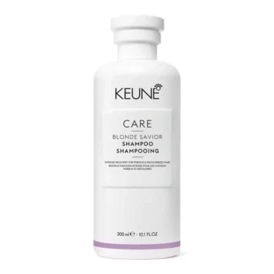 Keune Care Blonde Savior Shampoo, Keratynowy Szampon Regenerujący do Włosów Zniszczonych, 300ml