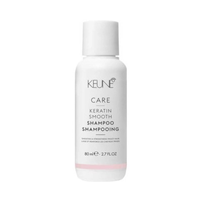 Keune Care Keratin Smooth Shampoo - Szampon Wygładzający, Przeciw Puszeniu Się Włosów, 80ml