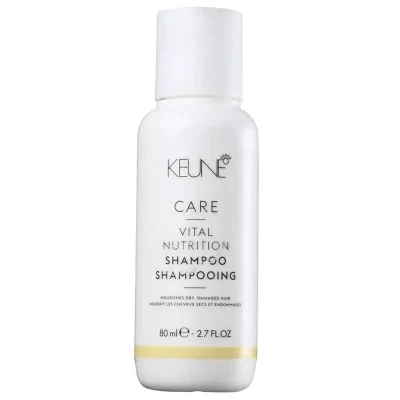 Keune Care Vital Nutrition Shampoo - Szampon Odbudowujący Zniszczone i Łamliwe Włosy, 80ml