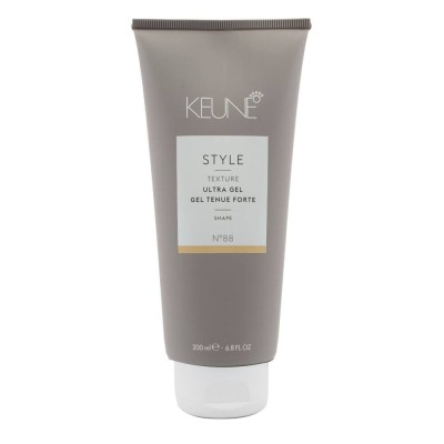 Keune Style Ultra Hair Styling Gel, Hold & Shine, Bardzo Mocny Żel do Włosów, Nadaje Połysk, 200ml