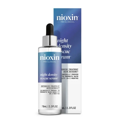 Nioxin Night Density Rescue, Kuracja Redukująca Wypadanie Włosów, Zwiększa Gęstość, 70ml