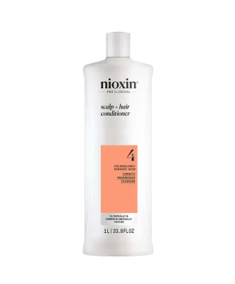 Nioxin Pro Clinical 4 Scalp + Hair Conditioner, Odżywka do Mocno Przerzedzonych Włosów Farbowanych 1000ml