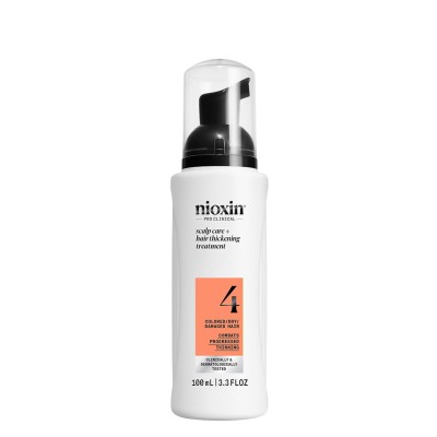 Nioxin Pro Clinical 4 Scalp + Hair Treatment, Serum bez Spłukiwania do Skóry Głowy i Włosów Farbowanych, Mocno Przerzedzonych, 100ml