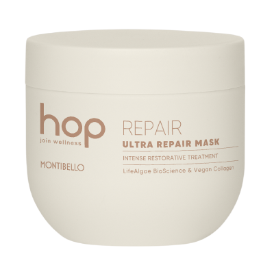 Montibello HOP Ultra Repair Mask, Regenerująca Maska do Włosów Zniszczonych, 500ml