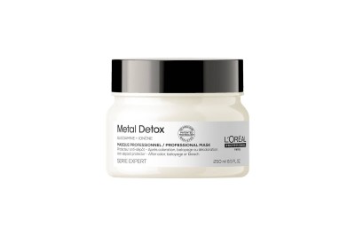 L'Oreal Metal Detox Maska z Glikoaminą, Usuwa Cząsteczki Metali Ciężkich z Włókna Włosa 250ml