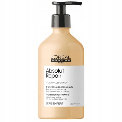 L'Oreal Absolut Repair Gold Quinoa + Protein Szampon Odbudowujący do Włosów Zniszczonych z Komosą Ryżową 500ml