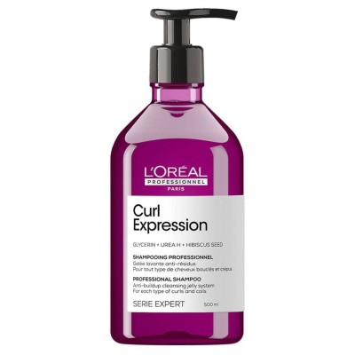 L'oreal Curl Expression Shampoo, Żelowy Szampon Oczyszczający do Włosów Kręconych i Suchych, 500ml