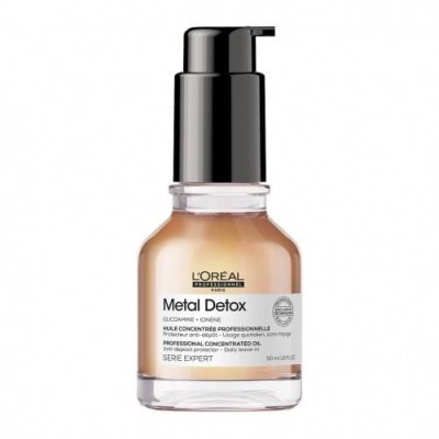 L'Oreal Metal Detox Olejek do Wszystkich Rodzajów Włosów, Wypełnia i Odżywia, 50ml