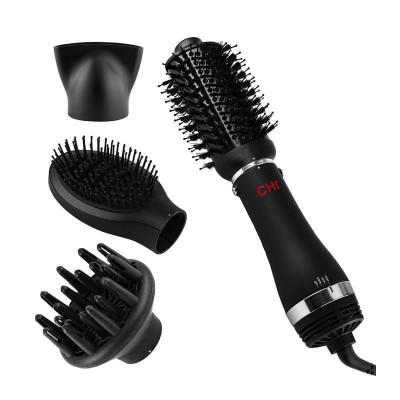 Farouk CHI Volumizer 4-w-1 Blowout Brush Szczotko-suszarka z 4 wymiennymi końcówkami, Jonizacja, 1000W