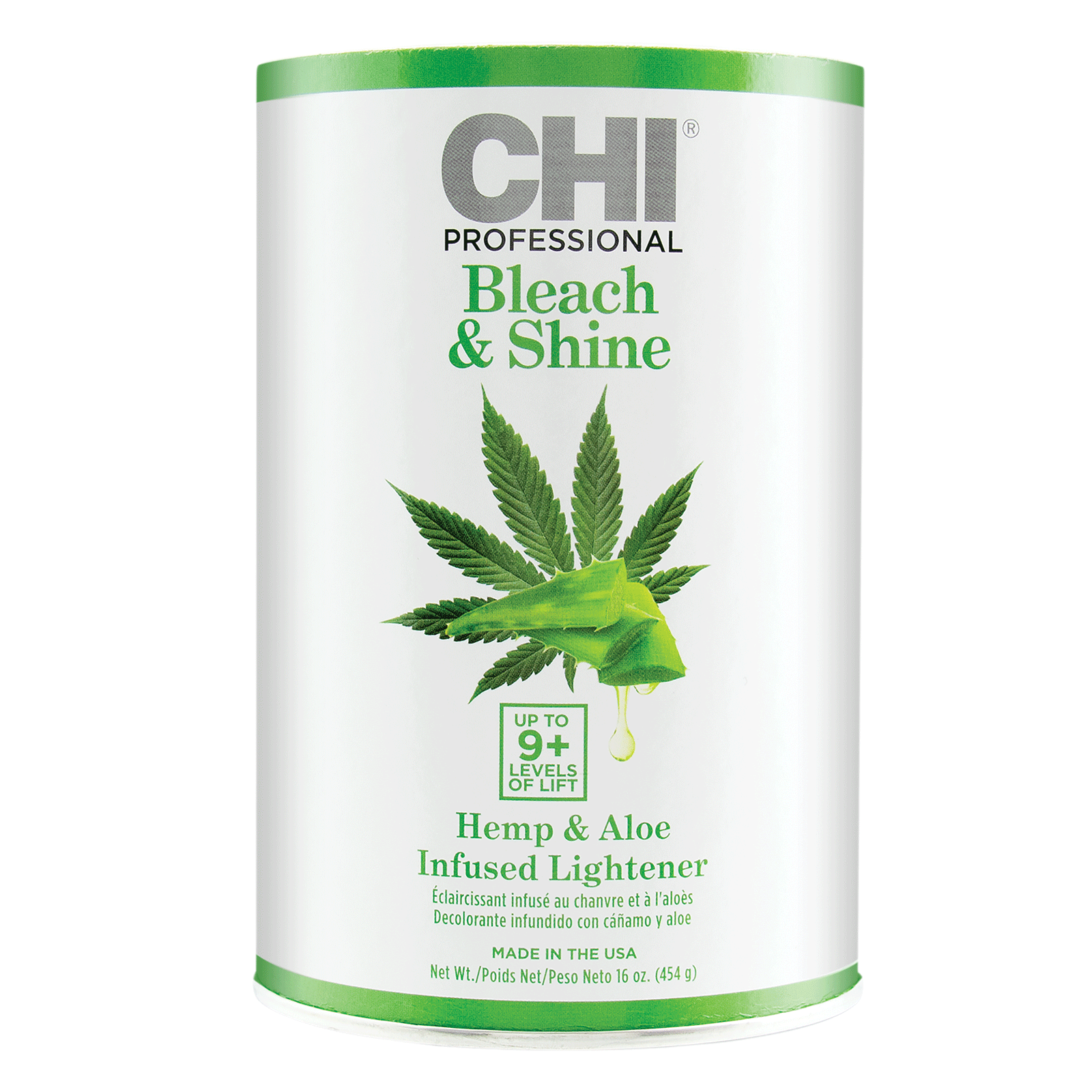 Осветлитель для волос CHI Bleach & Shine Lightener, до 9+ уровней, с конопляным маслом и алоэ, 454 мл