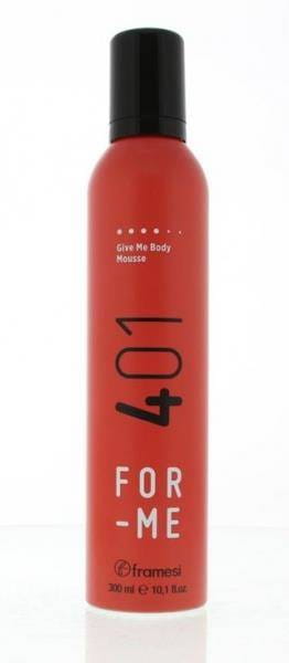 Пенка для укладки Framesi For-Me Give Me Body Mousse 401, для объёма, сильной фиксации, 300 мл