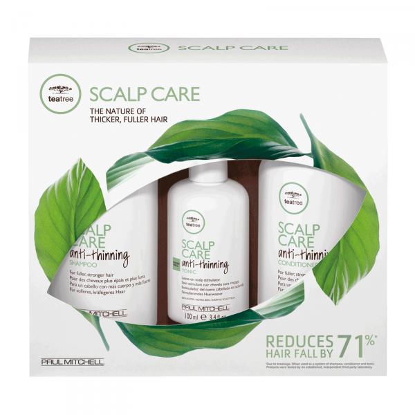 Набор Paul Mitchell Tea Tree Scalp Care Anti-Thinning: шампунь, кондиционер и тоник, против выпадения волос
