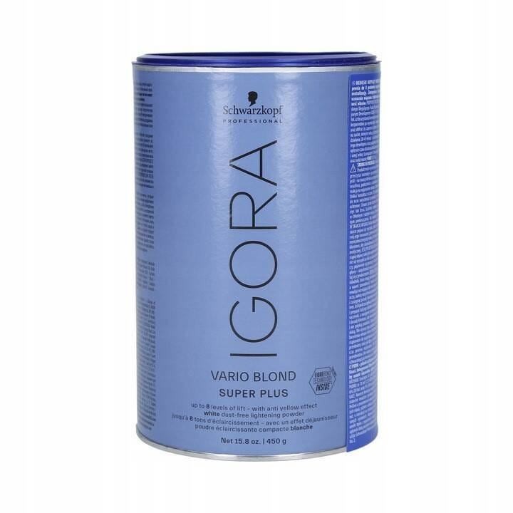 Осветляющая пудра Schwarzkopf Professional Igora Vario Blond Super Plus, беспылевая, осветление до 8 тонов, 450 г