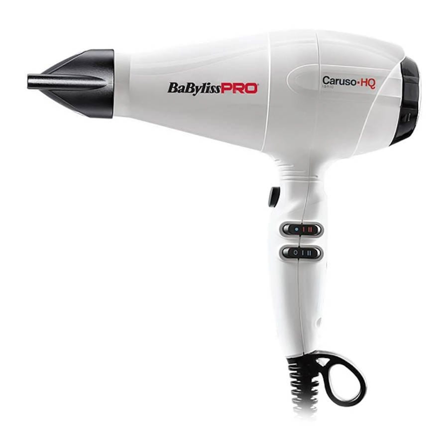 Фен BaByliss PRO Caruso HQ BAB6970WIE, с ионизацией, 2400 Вт