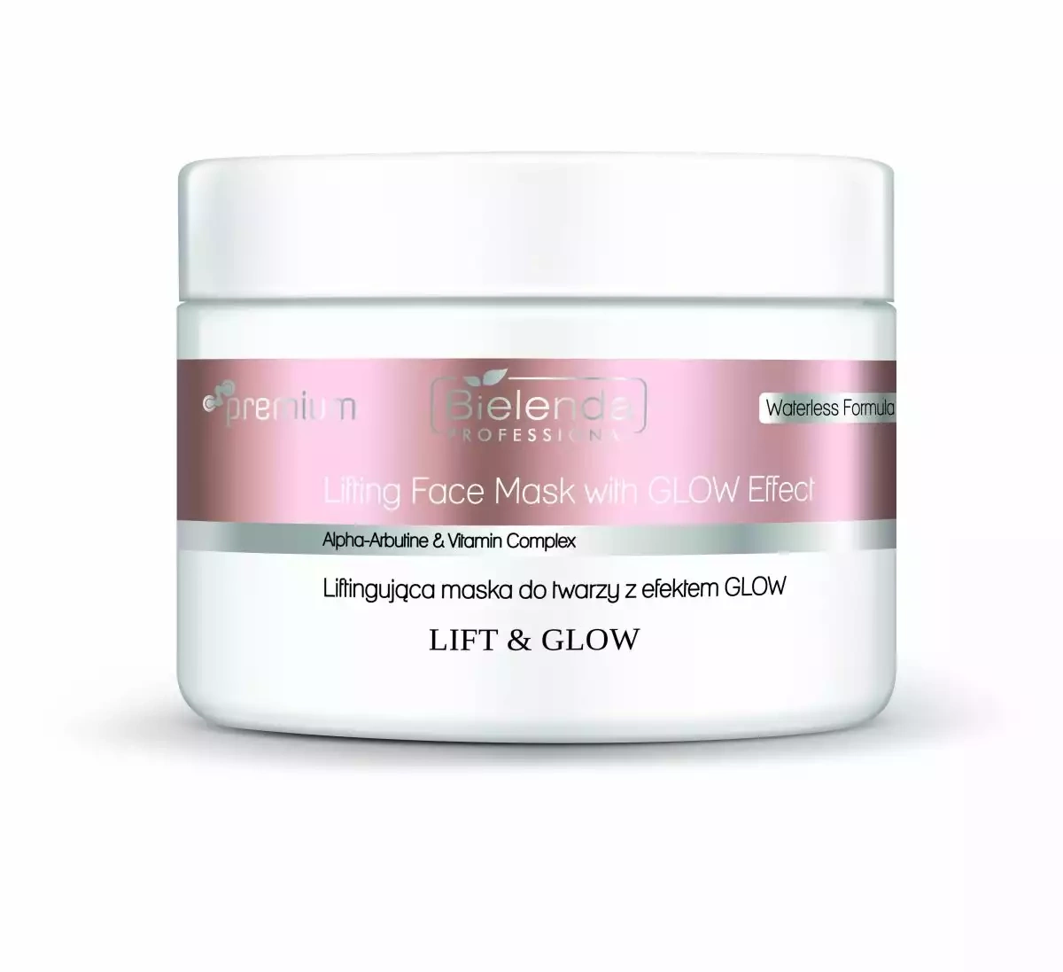 Альгинатная маска для лица Bielenda Professional Lift&Glow лифтинг, с эффектом сияния, 115 г