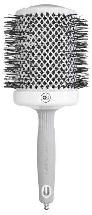 Брашинг Olivia Garden Expert Blowout Shine White Grey, керамический, ионизация, 80 мм