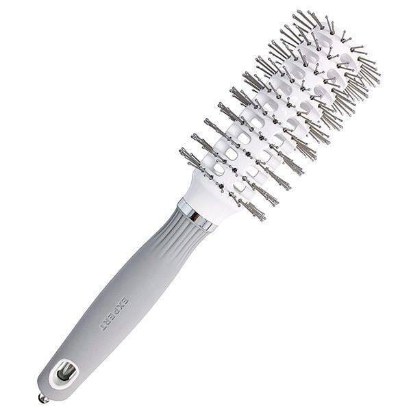 Брашинг Olivia Garden Expert Blowout Vent White & Grey, двойная щетина, 30 мм