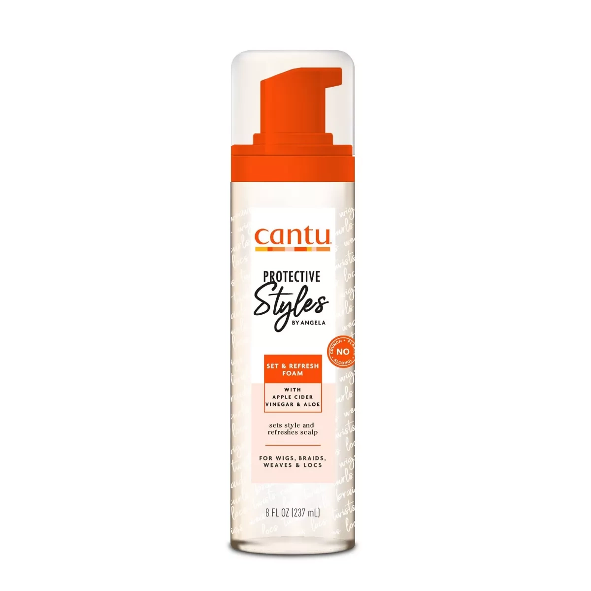 Пенка для волос Cantu Protective Styles Set & Refresh освежающая, увлажняющая, для вьющихся волос, 237 мл