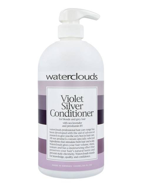Тонирующий кондиционер Waterclouds Violet Silver против желтизны, для светлых и седых волос, 1000 мл