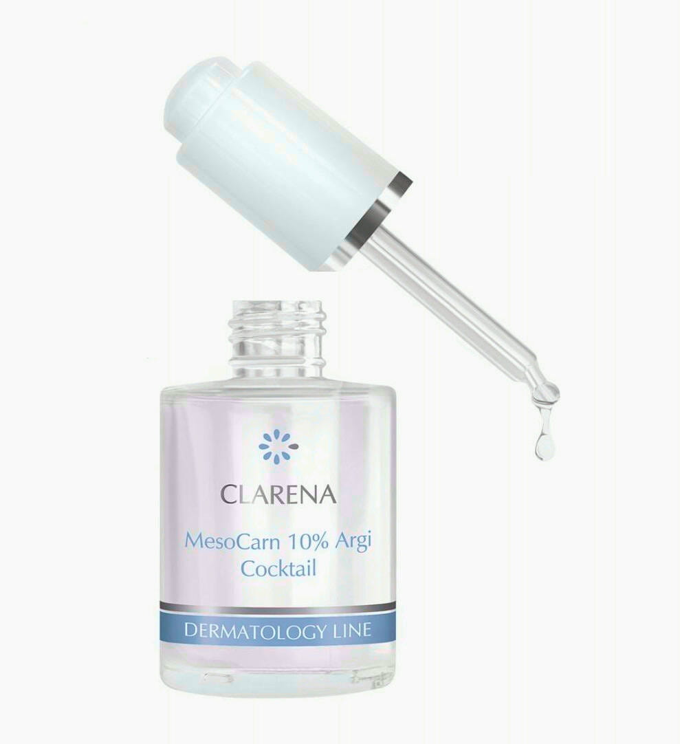 Коктейль для лица Clarena MesoCarn 10% Argi Cocktail против морщин, для зрелой кожи, 30 мл
