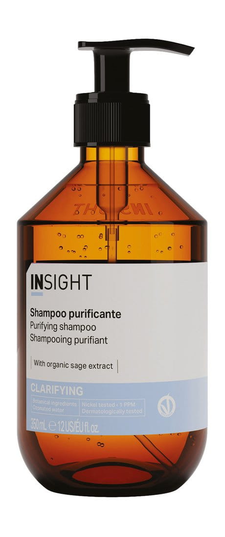 Шампунь против перхоти Insight Clarifying Purifying очищающий, для чувствительной кожи головы, 350 мл / 900 мл