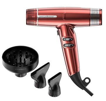 Фен Ga.Ma Italy IQ Perfetto Lite лёгкий, с ионизацией, 1600 Вт, красный