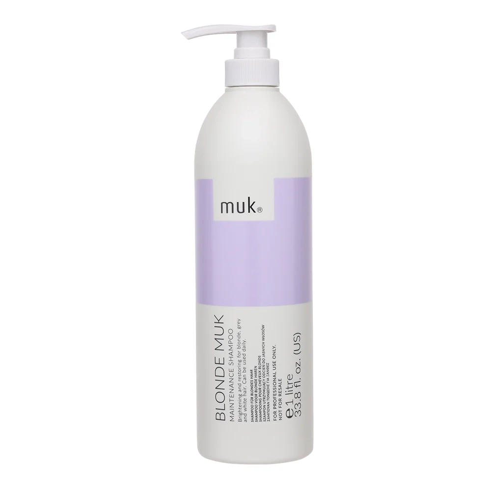 Оттеночный шампунь Muk Blonde Toning против желтизны, для светлых волос, 1000 мл
