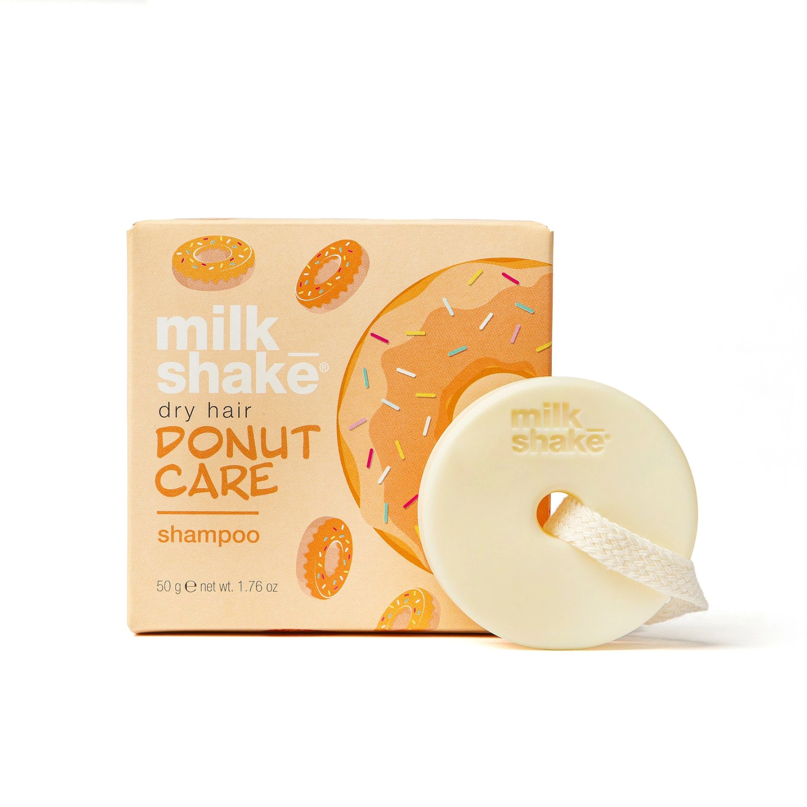 Твёрдый шампунь Milk Shake Donut Care Moisture увлажняющий, для сухих волос, 50 г