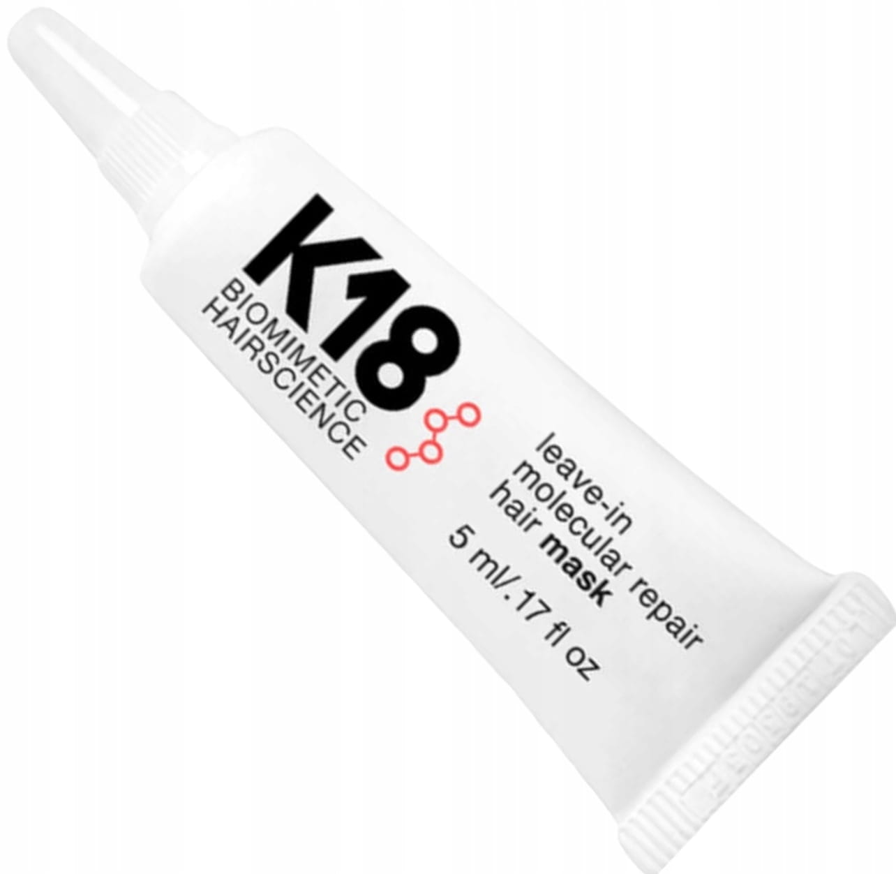 Несмываемая маска для волос K18 Leave-in Molecular Repair восстанавливающая, для повреждённых волос, 5 мл / 15 мл