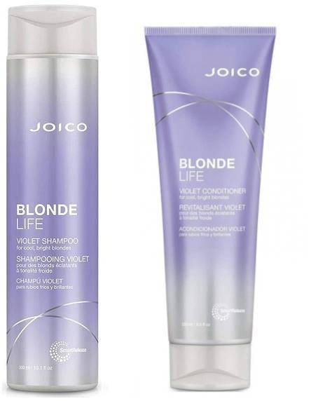 Набор: оттеночный шампунь и кондиционер Joico Blonde Life Violet для светлых волос, 300 мл