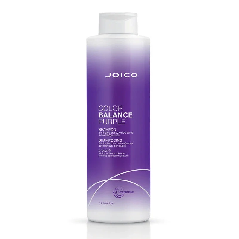 Оттеночный шампунь Joico Color Balance Purple против желтизны, для светлых и седых волос, 1000 мл
