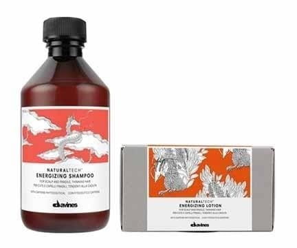 Набор: шампунь и лосьон Davines Naturaltech Energizing против выпадения, для истончённых волос