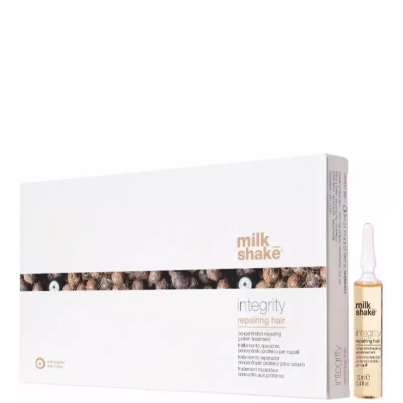 Лосьон для волос в ампулах Milk Shake Integrity Repairing Hair восстанавливающий, для повреждённых волос, 8 ампул по 12 мл