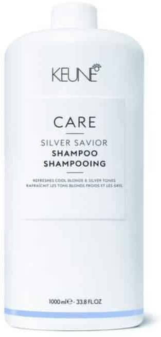Оттеночный шампунь Keune Care Silver Savior фиолетовый, нейтрализует желтизну, для светлых волос, 1000 мл
