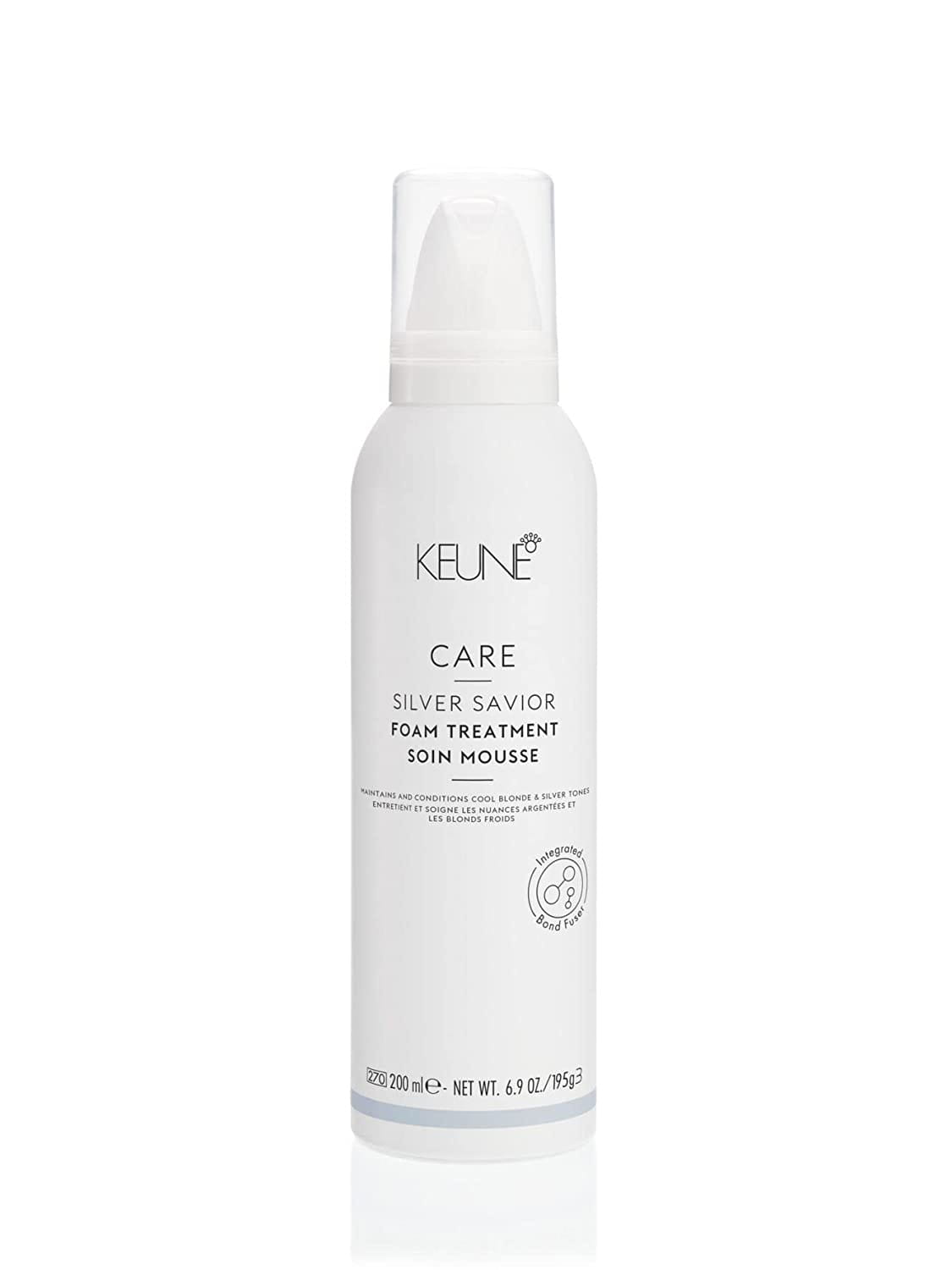 Несмываемый мусс для волос Keune Care Silver Savior Foam Treatment против желтизны, для светлых волос, 200 мл