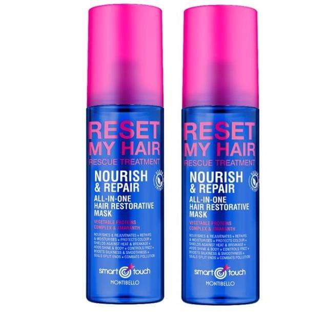 Несмываемый спрей-кондиционер Montibello Smart Touch Reset My Hair Rescue Treatment 12 в 1, набор 2 × 150 мл
