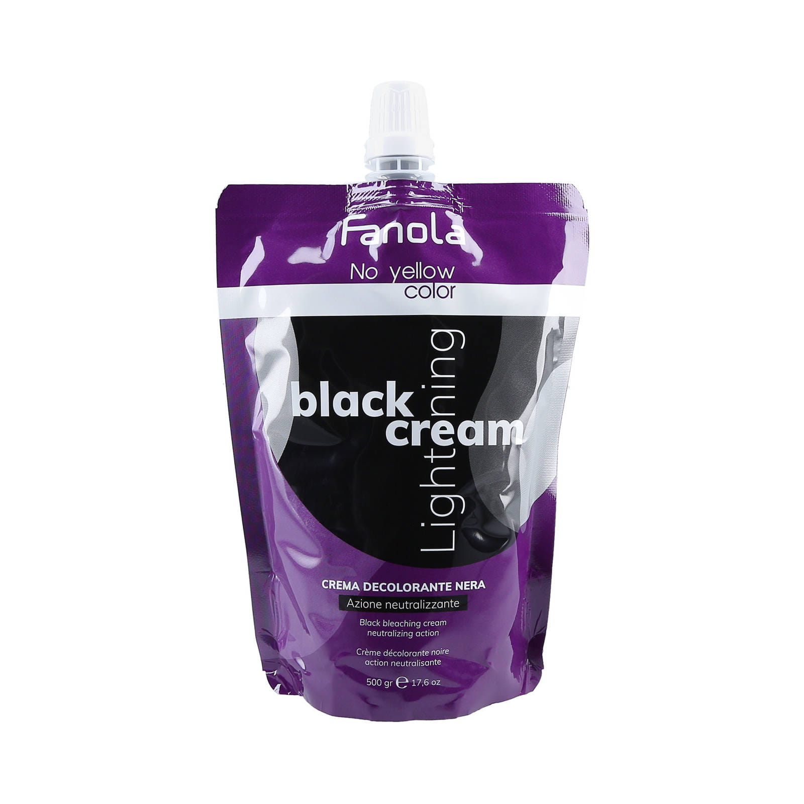 Осветлитель для волос Fanola No Yellow Black Lightening Cream, осветление до 8 тонов, 500 г